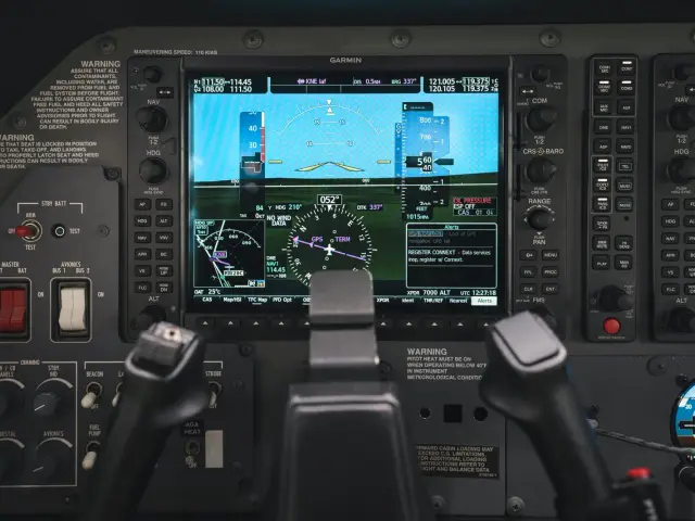 G1000 NXi primary flight display with synthetic vision