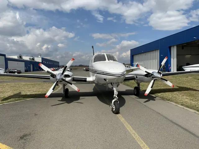 Cessna 340A on the ramp