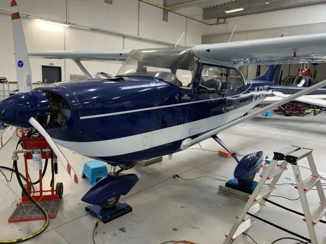 Reims Rocket in the hangar