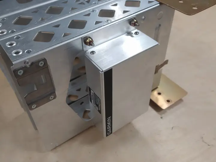 Fabricated mounting bracket for a new instrument panel