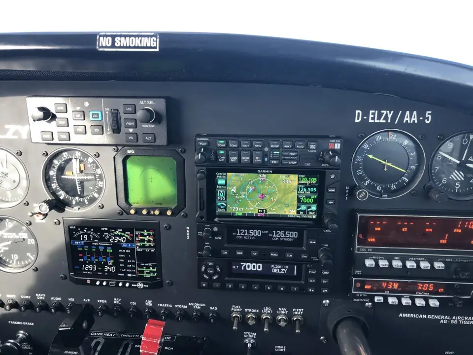 Finished Tiger panel with dual G5 and GTN 650Xi
