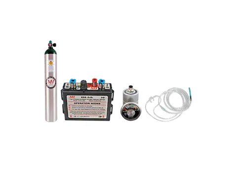Oxygen system installed in a light aircraft